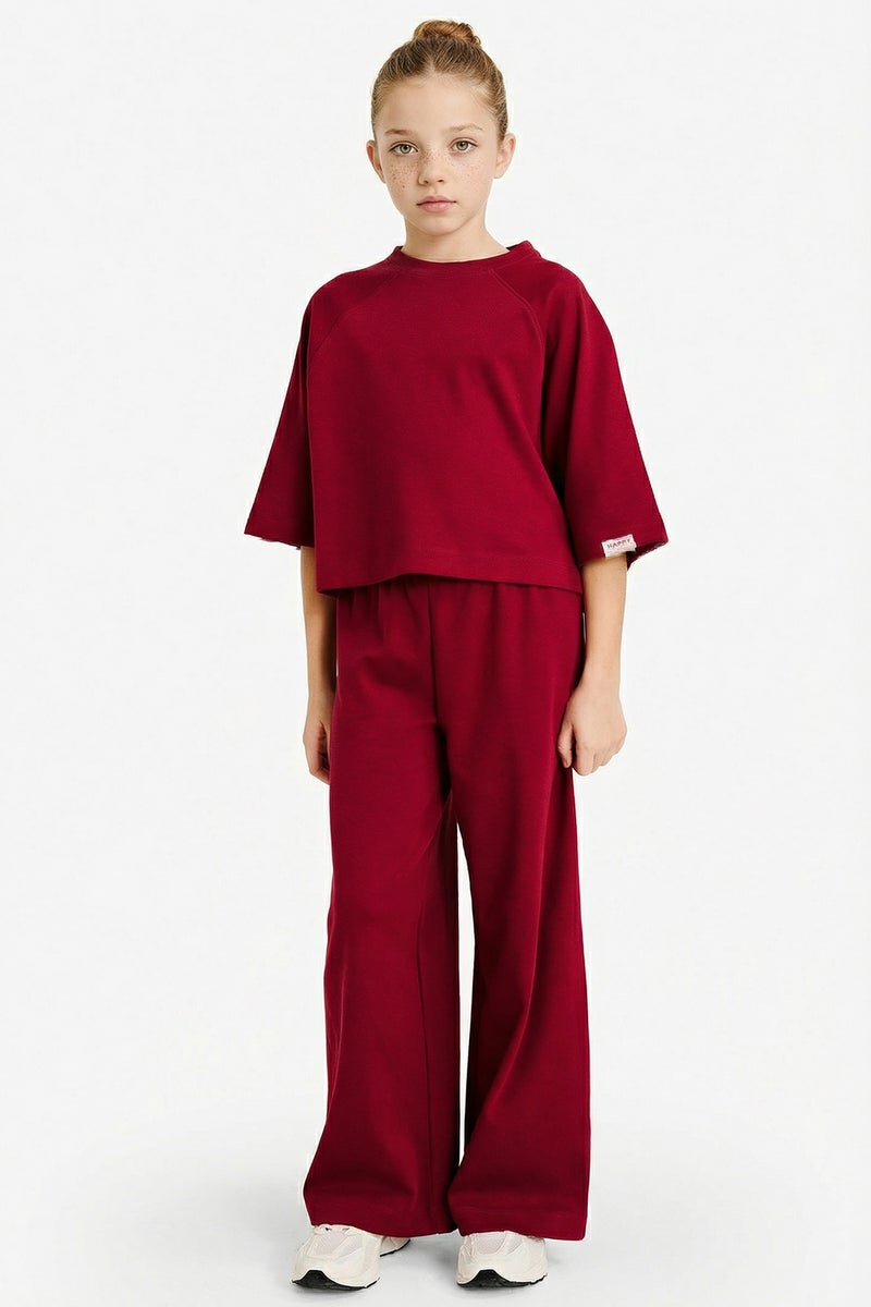 DeFacto Red Girl Girl 2 Piece Set Casual - Image 2
